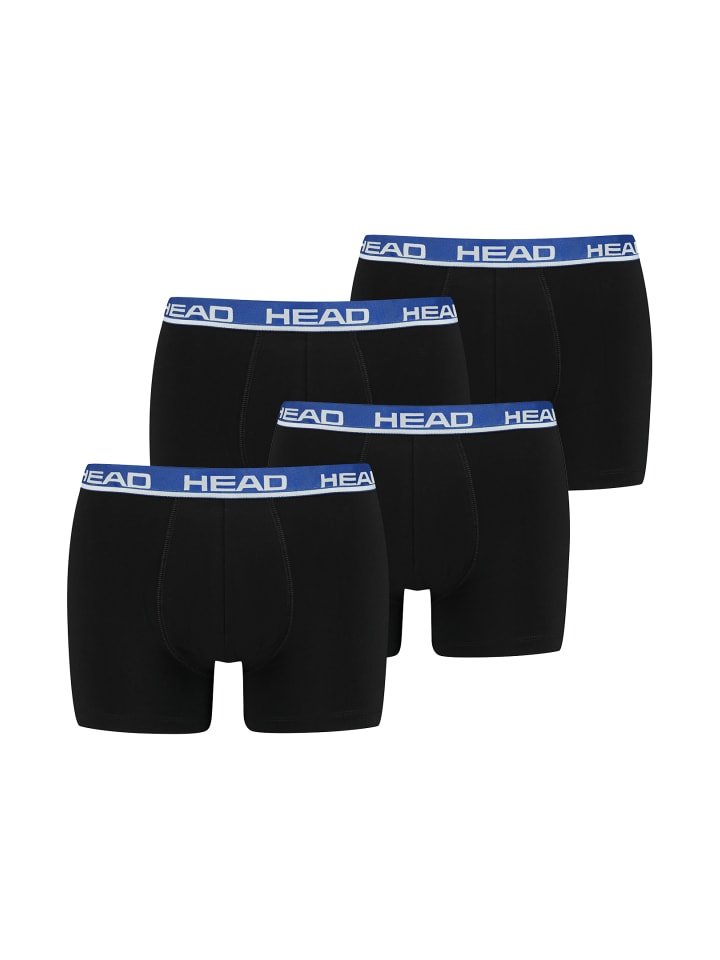 Boxershorts Head Basic Boxer 4P in 008 - Black / Blue