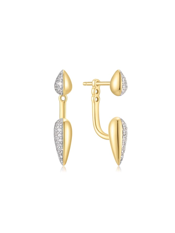 Ohrringe Puffy Spike in gold