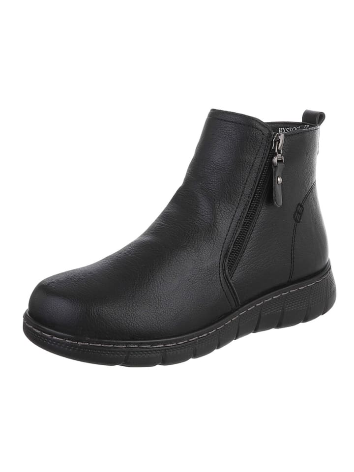 Stiefelette in Schwarz
