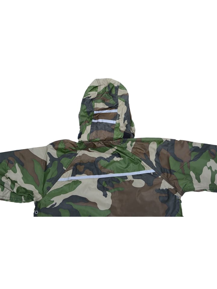 DRY KIDS Wasserdichte Jacke CAMO GRÜN