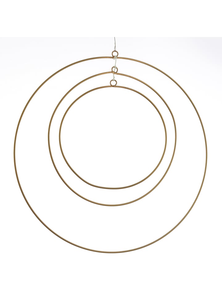 Dekoringe Metallringe für DIY/zum Basteln 50/40/30cm in gold