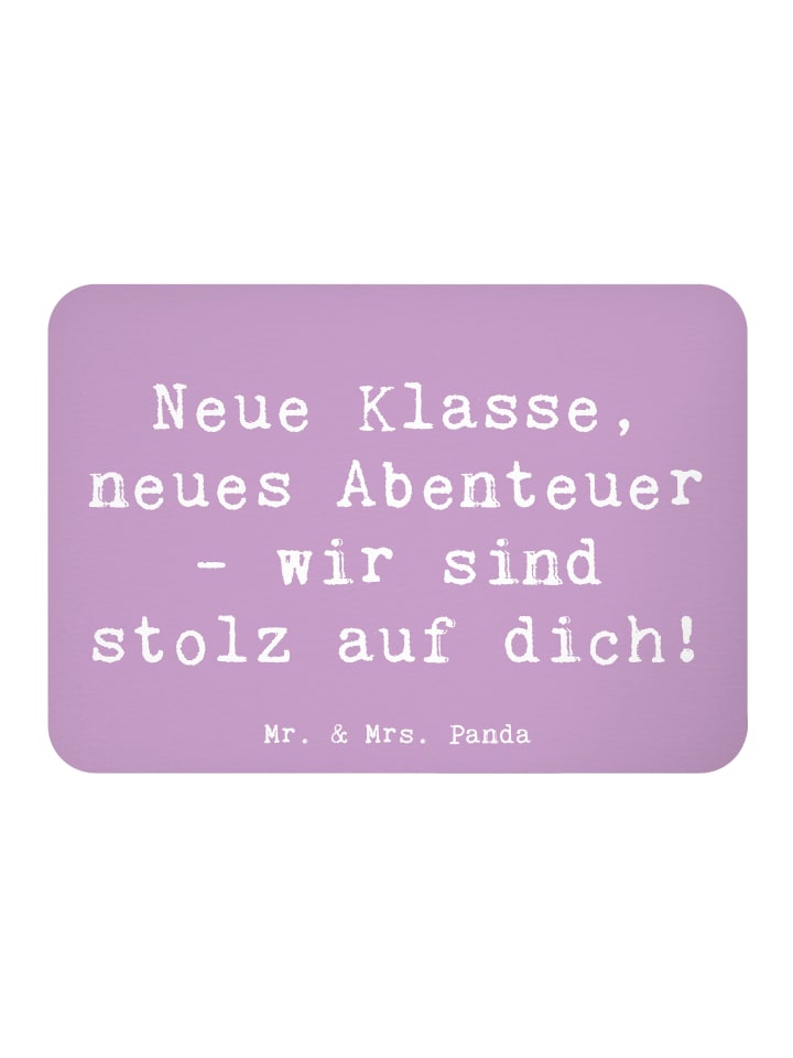 Magnet Spruch Erster Schultag Abenteuer mit Spruch in Lavendeltraum