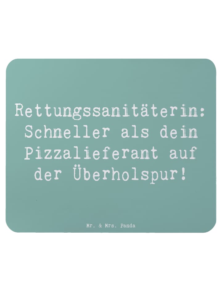 Mauspad Spruch Rettungssanitäterin Action mit S... in Meeresbrise
