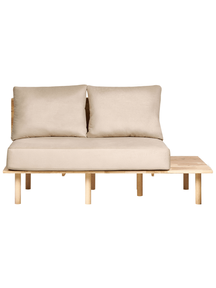 2-Sitzer Sofa SALO in Beige/Braun - (W) 155 x (H) 74 x (L) 104 cm