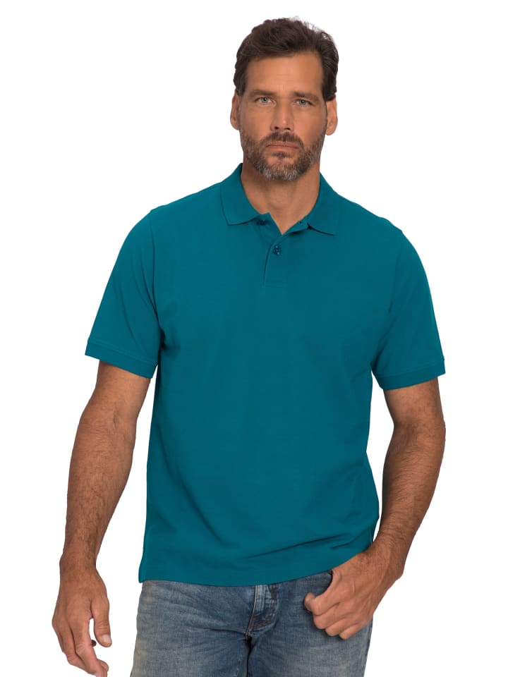 Poloshirt in ozeanblau