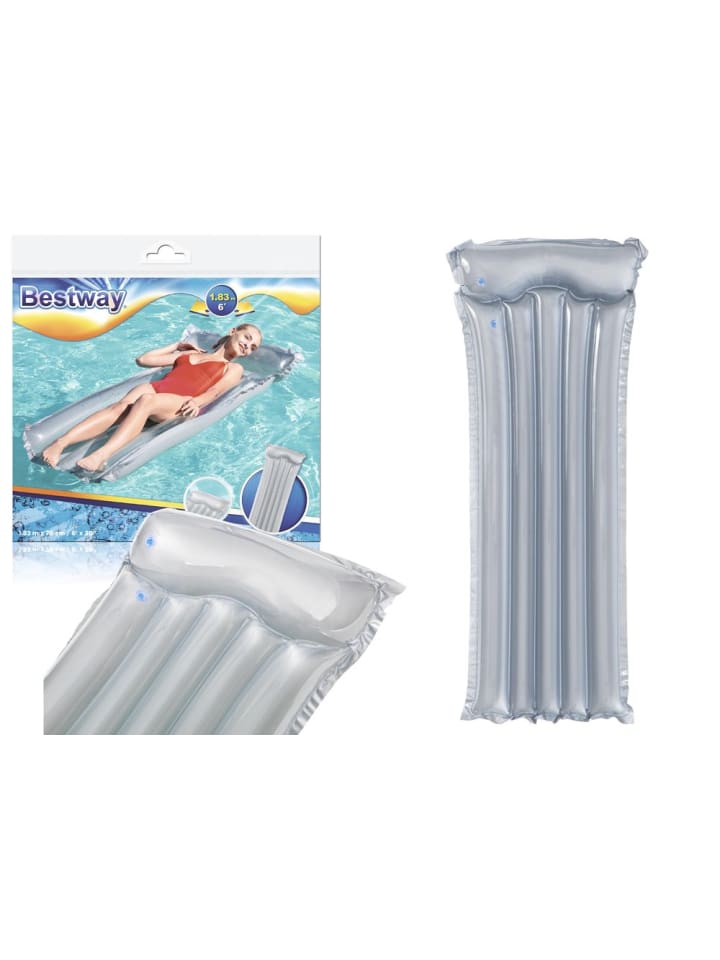 Luftmatratze zum Schwimmen Grau183 x 76 cm Bestway 44013