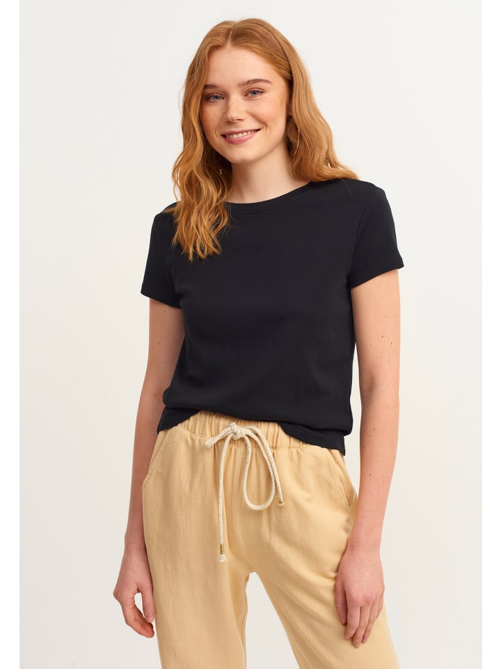 Rundhalsshirt BLACK