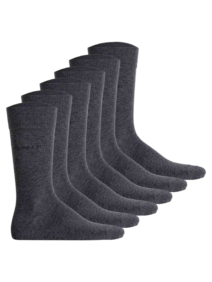Socken 6er Pack in Grau