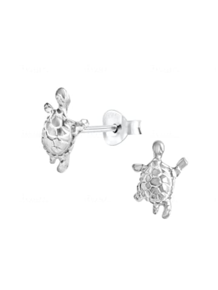 Ohrstecker SCHILDKRÖTE in 925 Sterling Silber, 2-tlg.