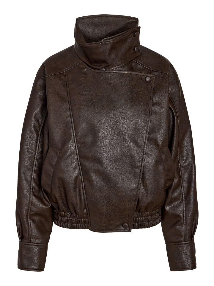 Kunstlederjacke in Demitasse1