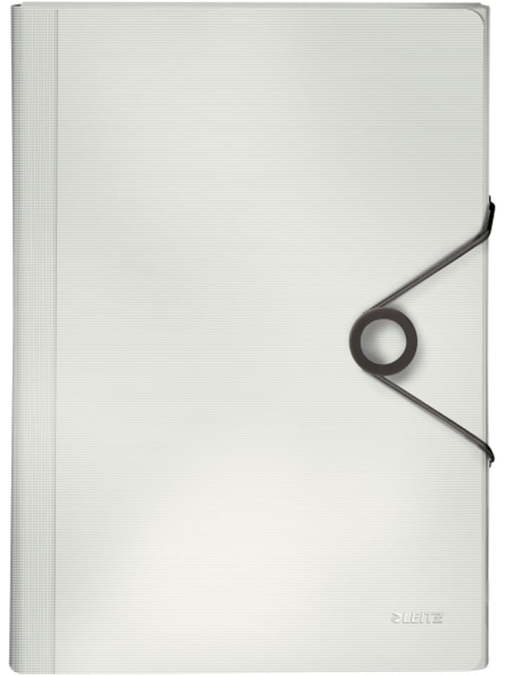 Fächermappe Solid A4 PP mit 6 Fächern weiß