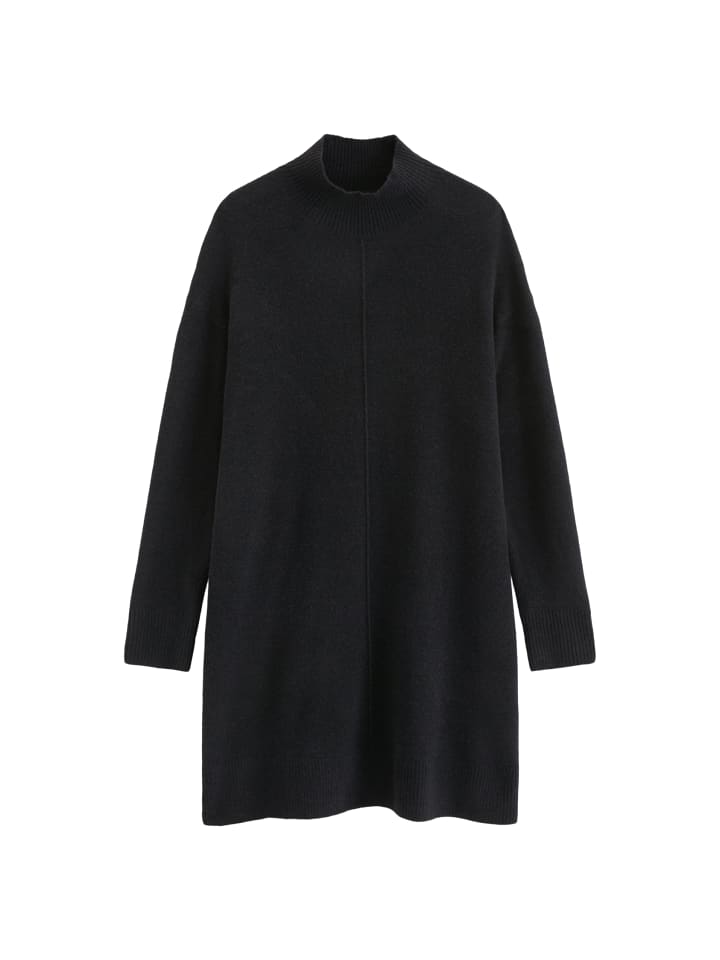 Strickkleid oversize in Black Melange