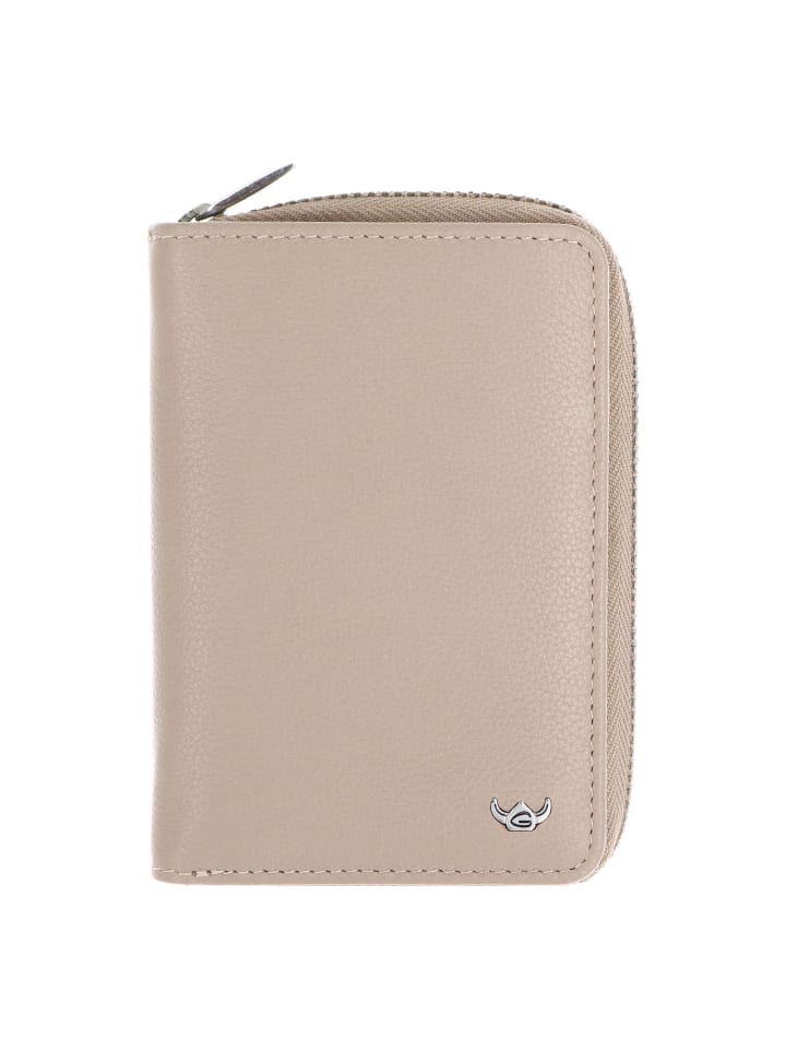 Madrid Geldbörse RFID Schutz Leder 11.5 cm taupe
