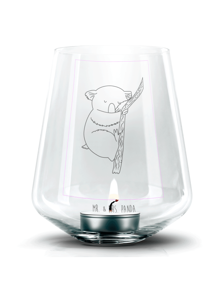 Gravur Glas Koalabär ohne Spruch in Transparent