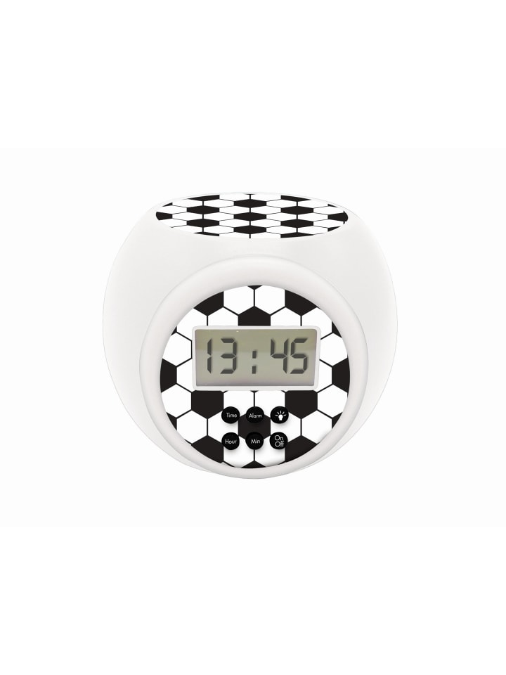 Fußball Projektionswecker mit Timer & 3-Farben-Projektion
