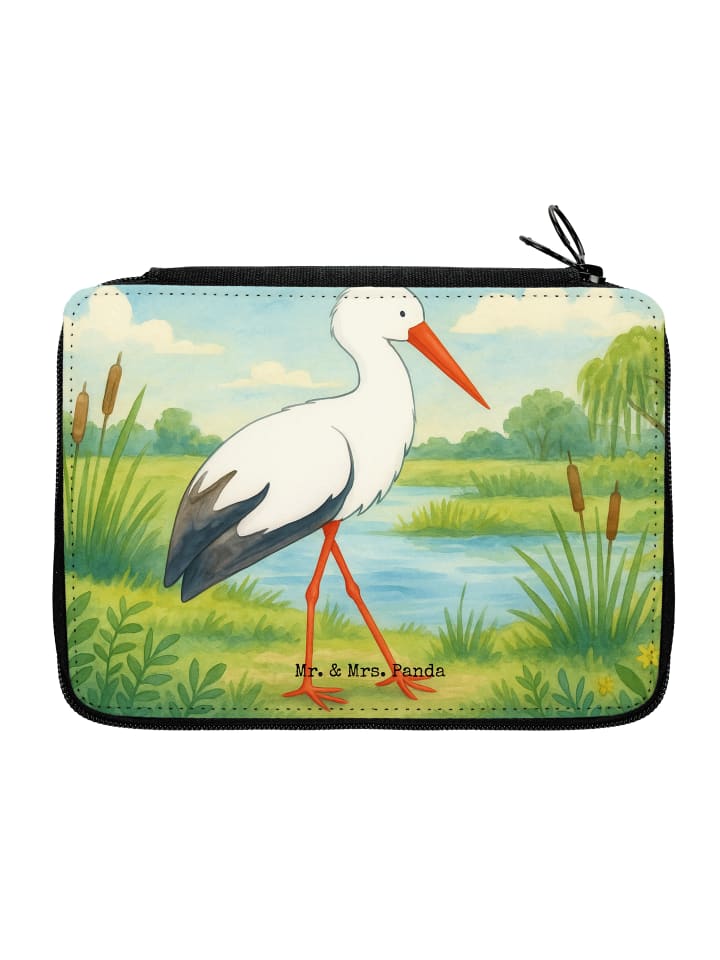 Faulenzer Storch Design ohne Spruch in Weiß