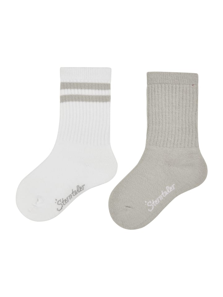 Active Socken2er-Pack Lang Coolmax in hellgrau mel.
