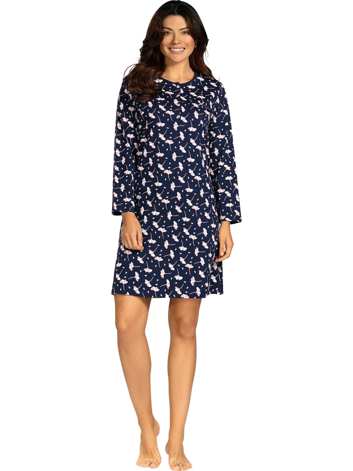 Single-Jersey Nachthemd in marine