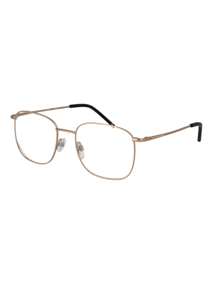 Unisex Optische Fassungen Quadrat Gold