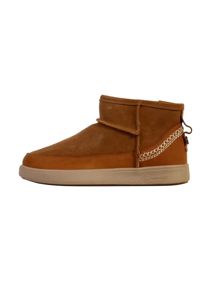 Lederstiefeletten Braun