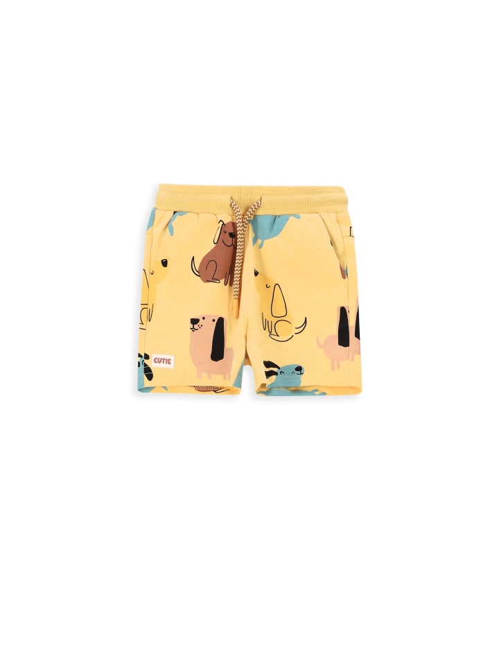 Kurze Hose in gelb