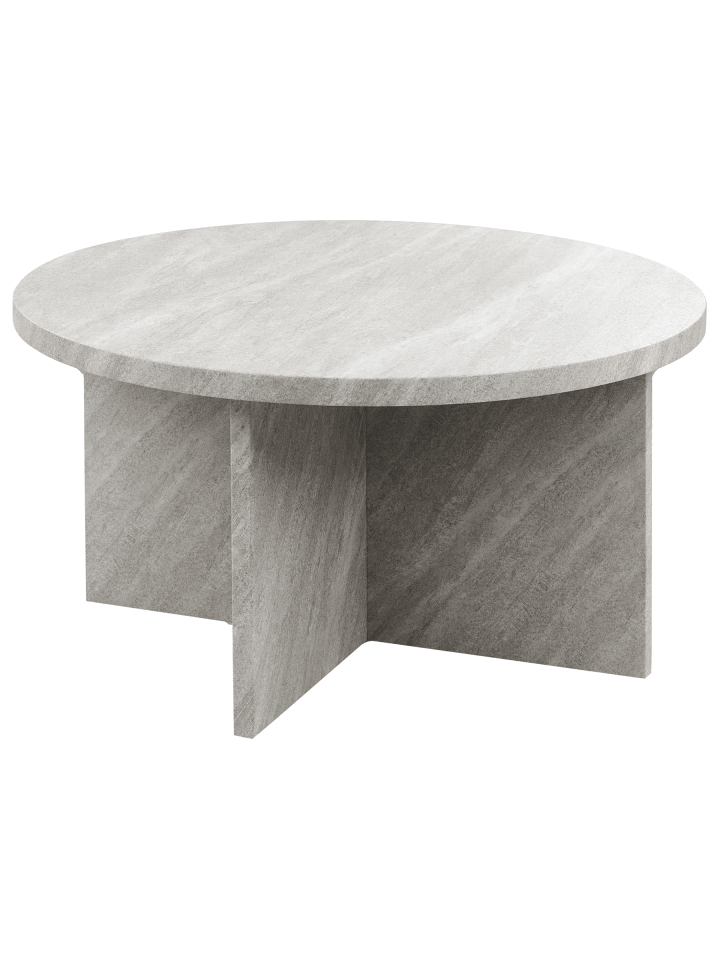 Couchtisch STANTON in Grau - (W) 80 x (H) 42 x (L) 80 cm