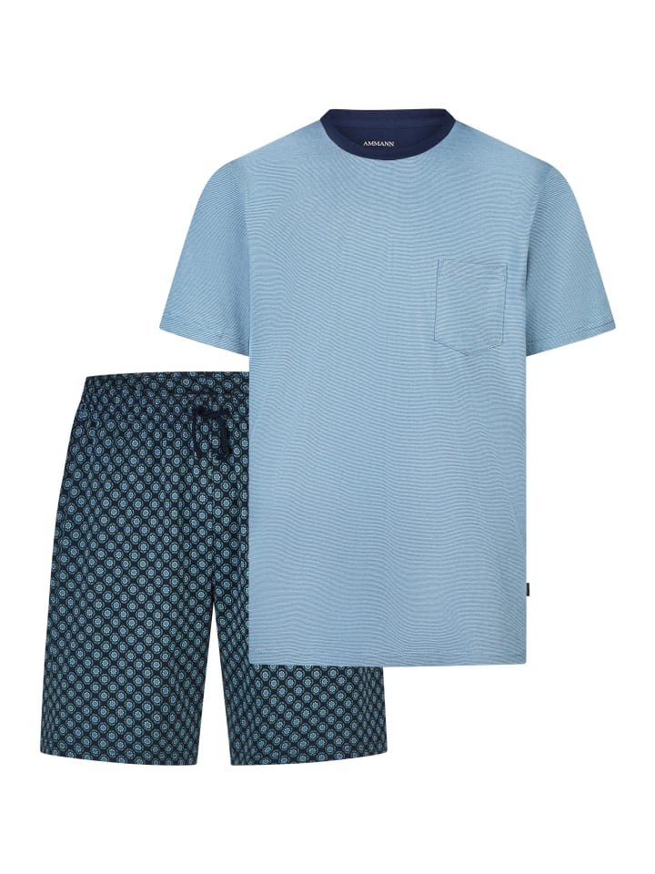 Schlafanzug Mix & Match in Copen blue