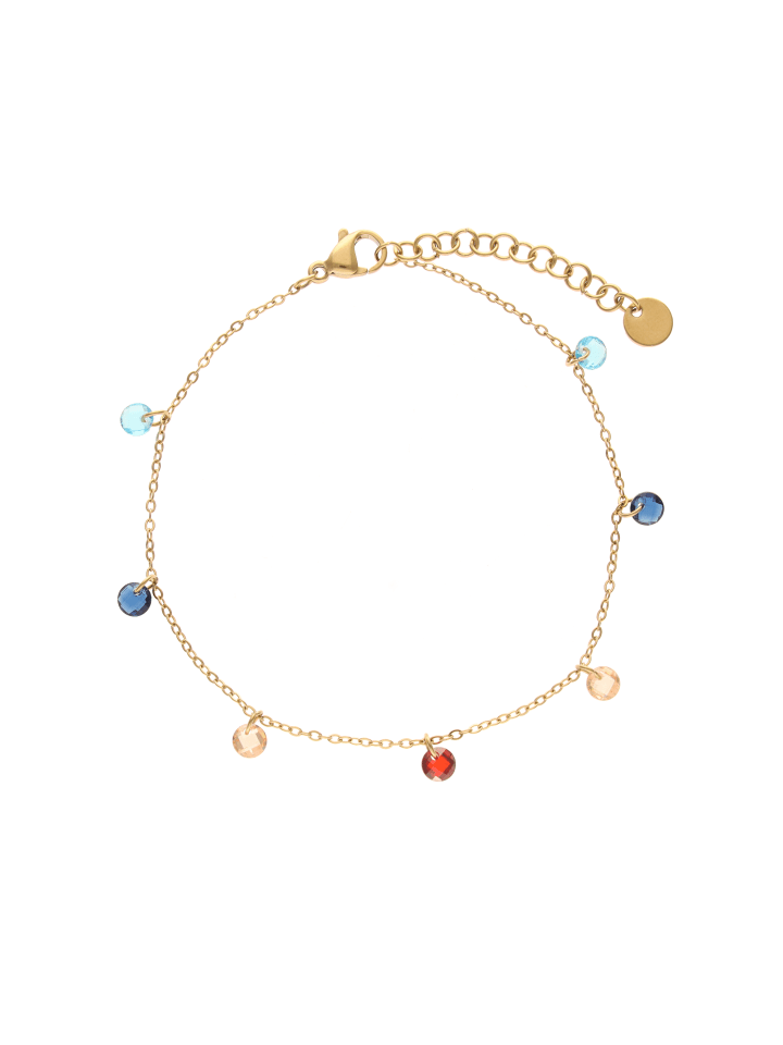 Women Bracelet in Gold Multicolor