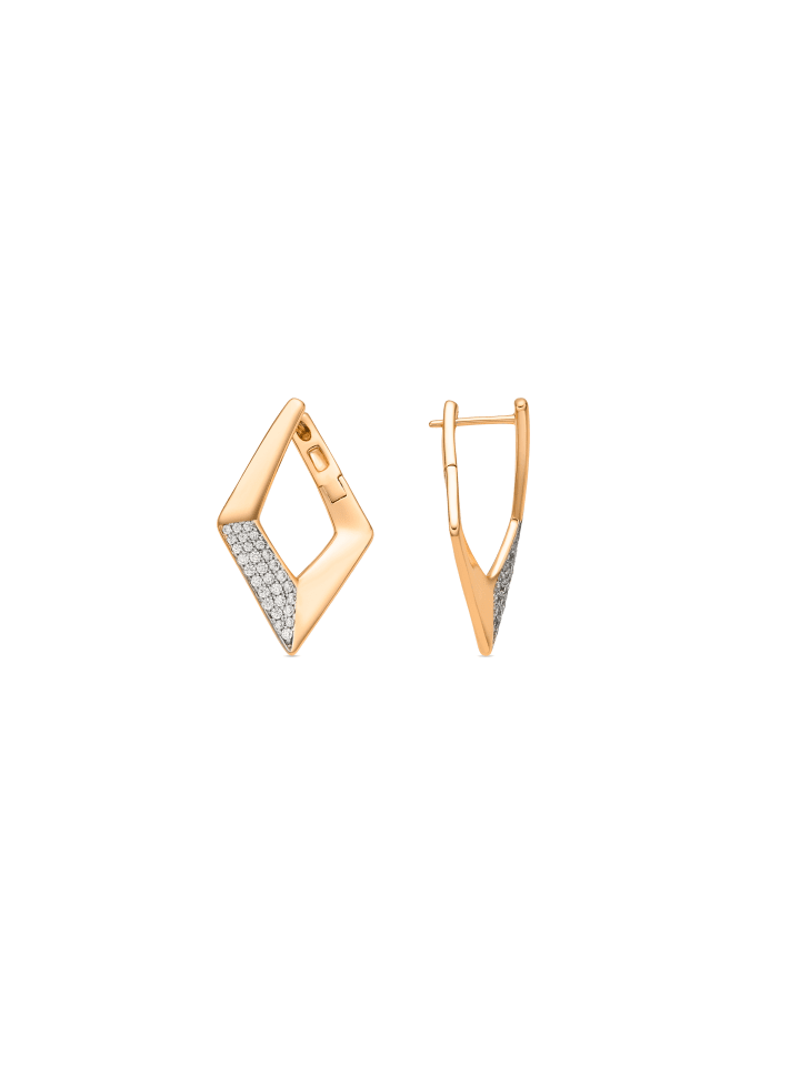 Ohrringe Ssara mit 18 Karat Goldfinish – SSARA