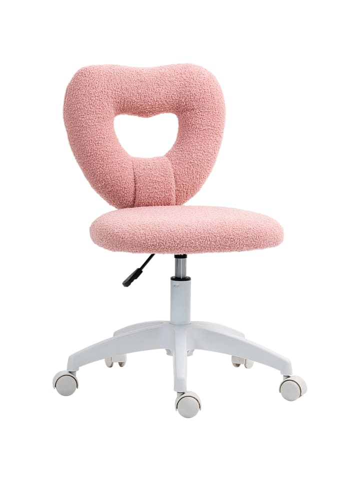 Schreibtischstuhl in Rosa 56L x 45B x 88H cm