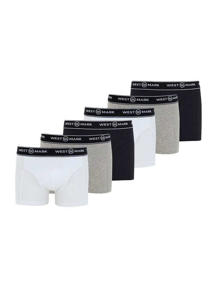 Retro Short / Pant Atlas in Black / White / Grey Melange
