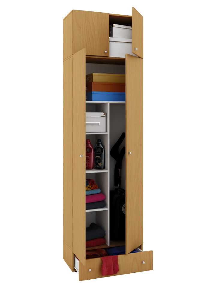 Holz Besenschrank Staubsauger Putzschrank Vandol in Buche