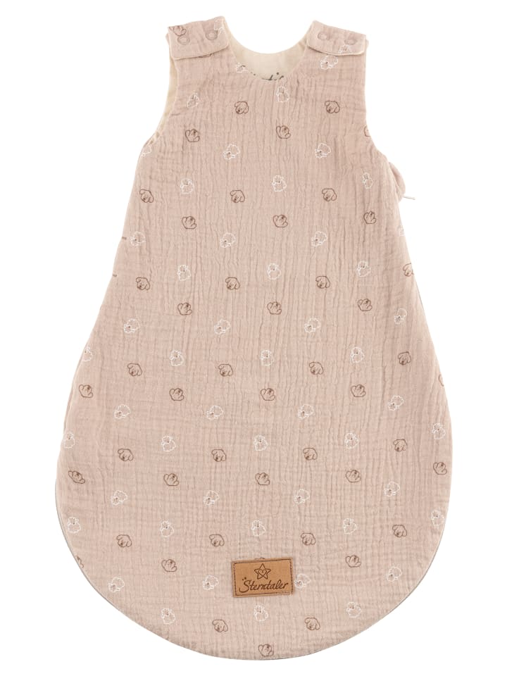 Babyschlafsack 50/56 BAUERNHOF in sand