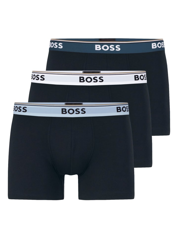3er Pack Long Boxer in Blau