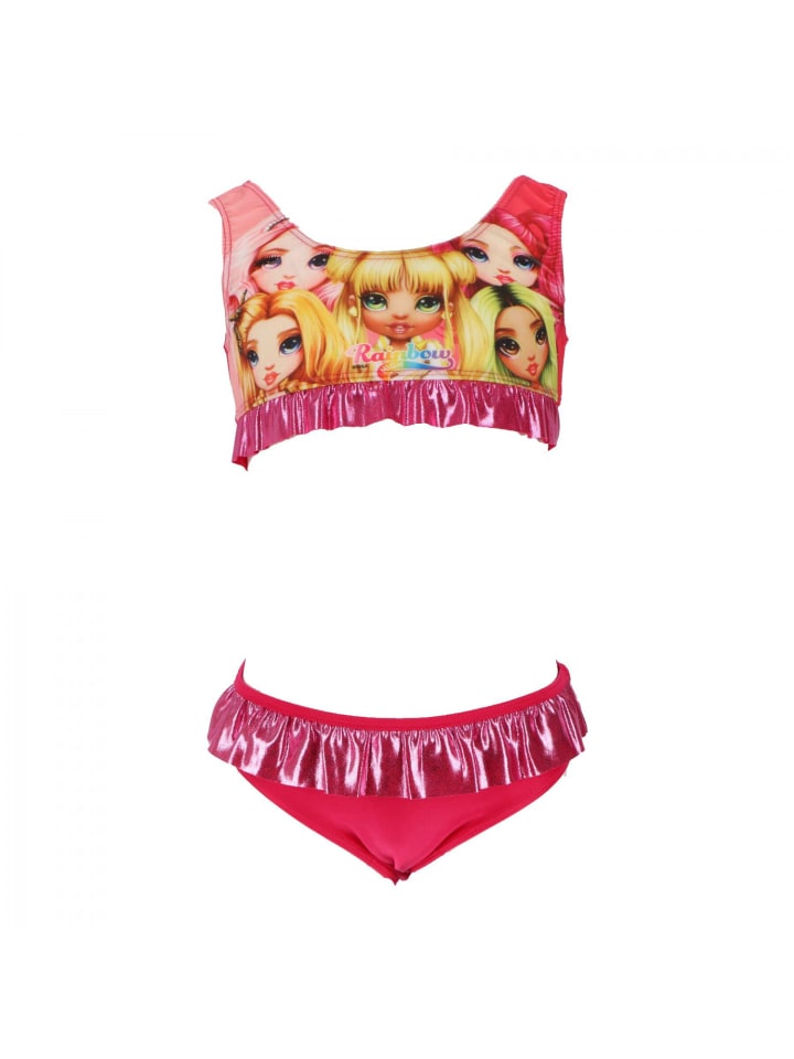 Rainbow High Mädchen Badeanzug Bikini für fröhliche Schwimmabenteuer in Pink