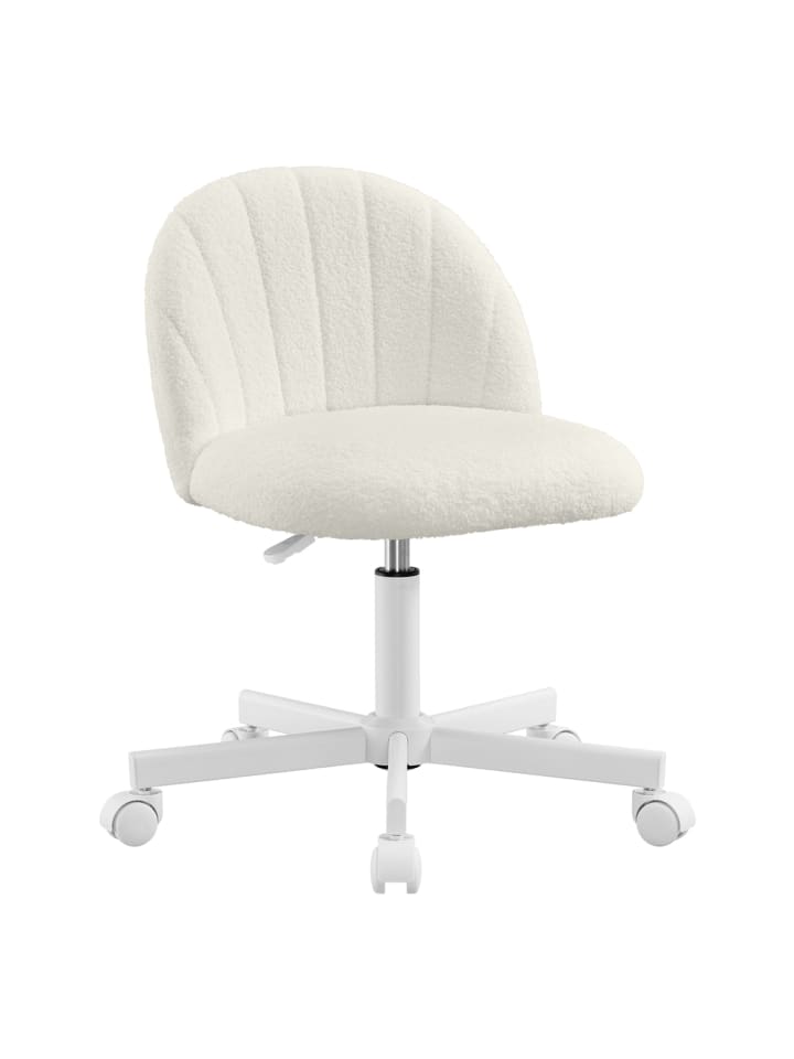 Bürostuhl Laela in Cremeweiß - (B)60 x (H)83.5 x (T)60 cm
