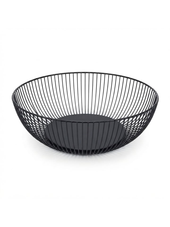 Obstschale in Schwarz - (H)8 x Ø 28 cm