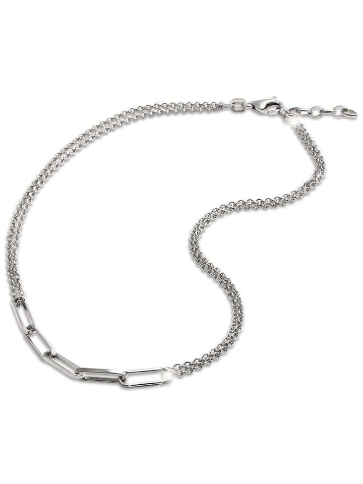 Fußkette Silber 925 Sterling Silber ca. 28cm Fantasiekettekette Fantasie