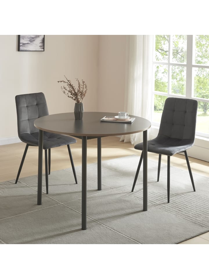 Esstisch Lindesberg in Grau (D)100cm