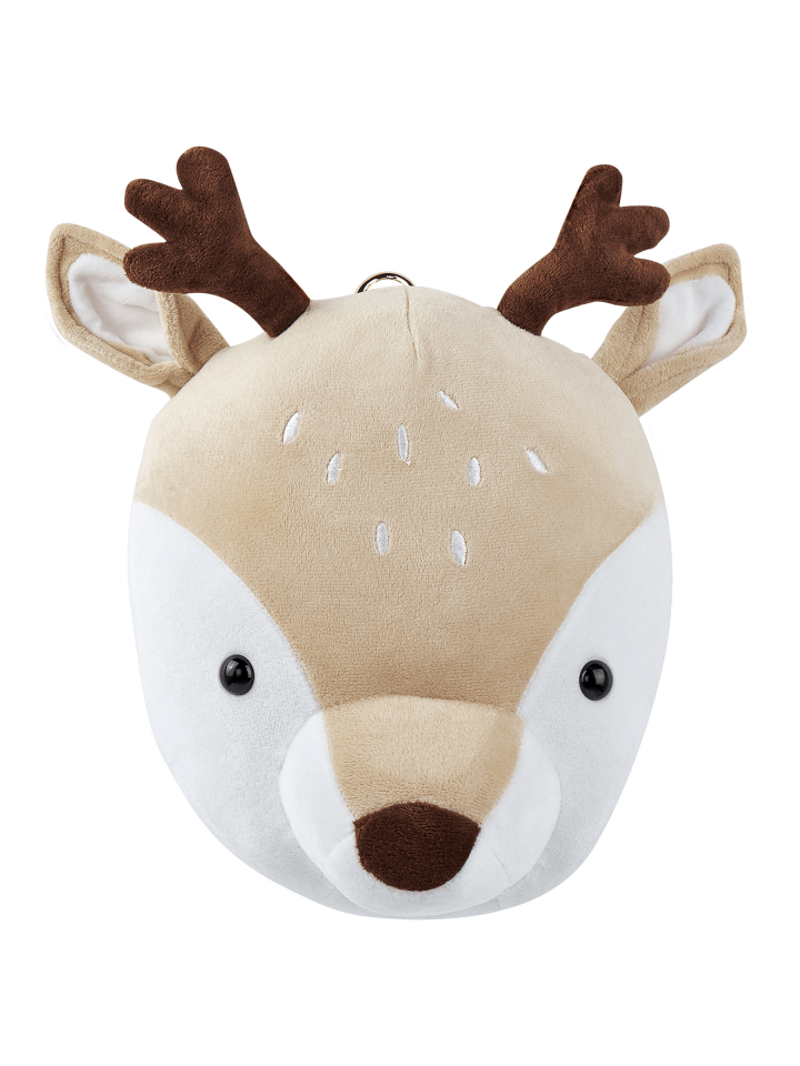 Wandobjekt BAMBI in Beige/Weiß/Braun - (W) 23 x (H) 30 x (L) 10 cm Vertikal