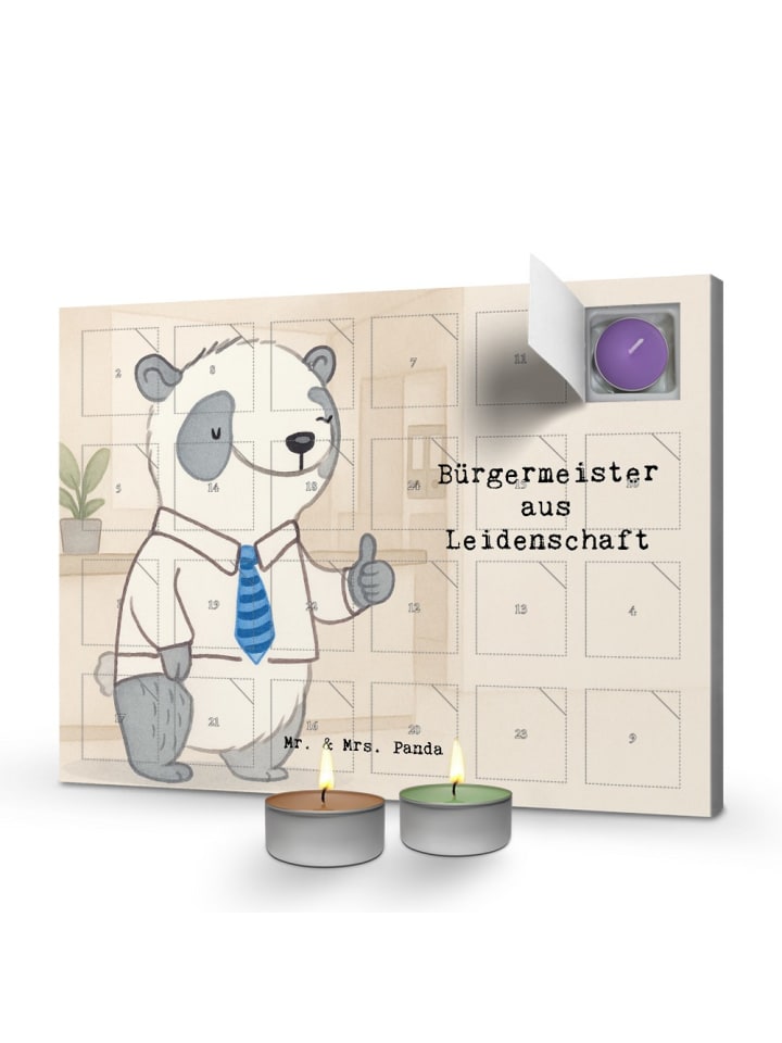 Adventskalender Bürgermeister Leidenschaft Desi... in Weiß
