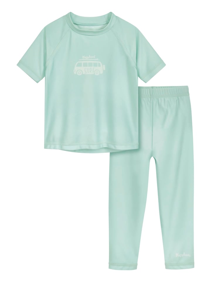UV-Schutz Bade-Shirt 1/2-Arm Surf-Bus m. Legging in mint