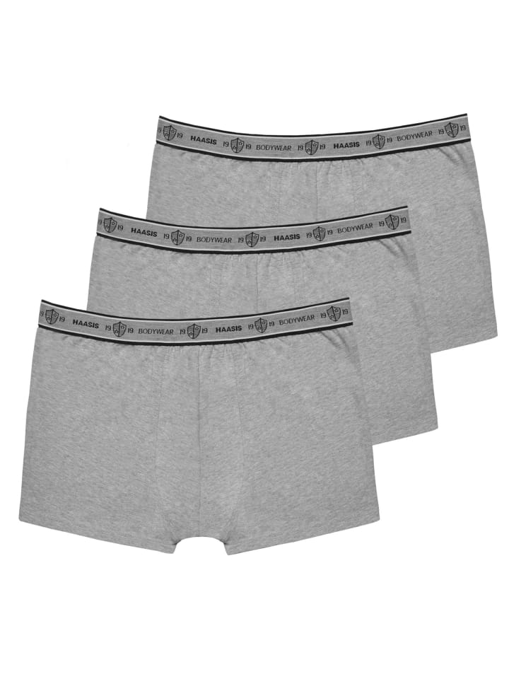 3er-Set: Pants in graumeliert