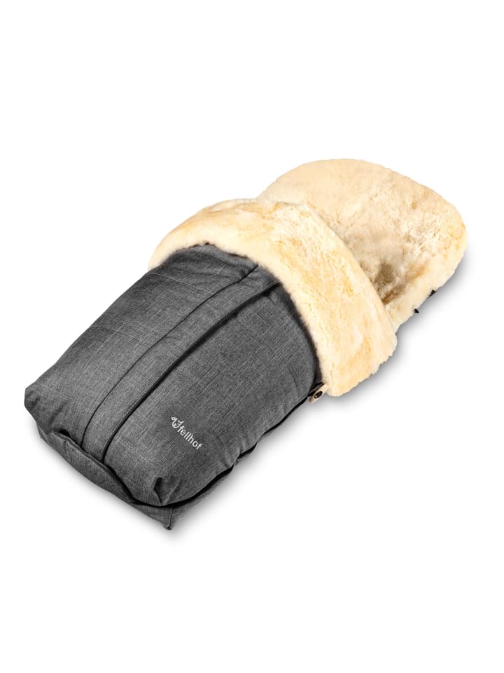 Kinderwagenfellsack CORTINA TOP in Graphit Melange
