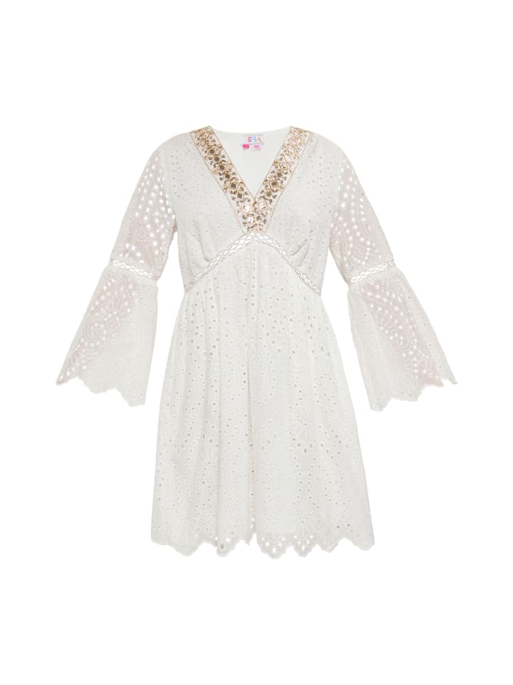 Damen Kleid in Wollweiss