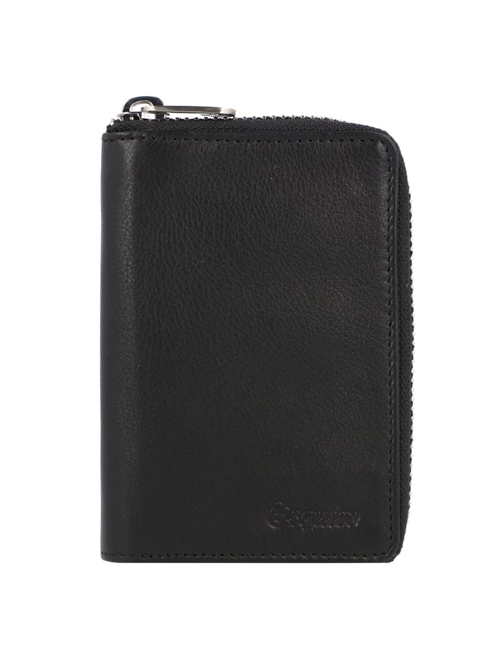 Oslo Nappa Geldbörse RFID Leder 8 cm schwarz