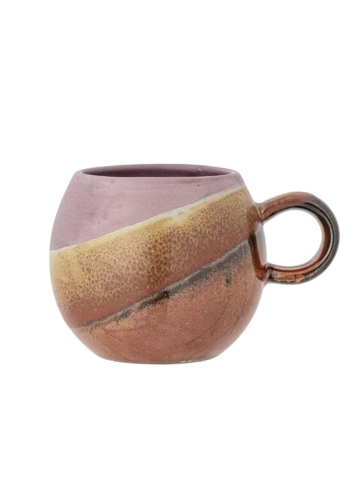 Becher PAULA Violett Braun mit Henkel
