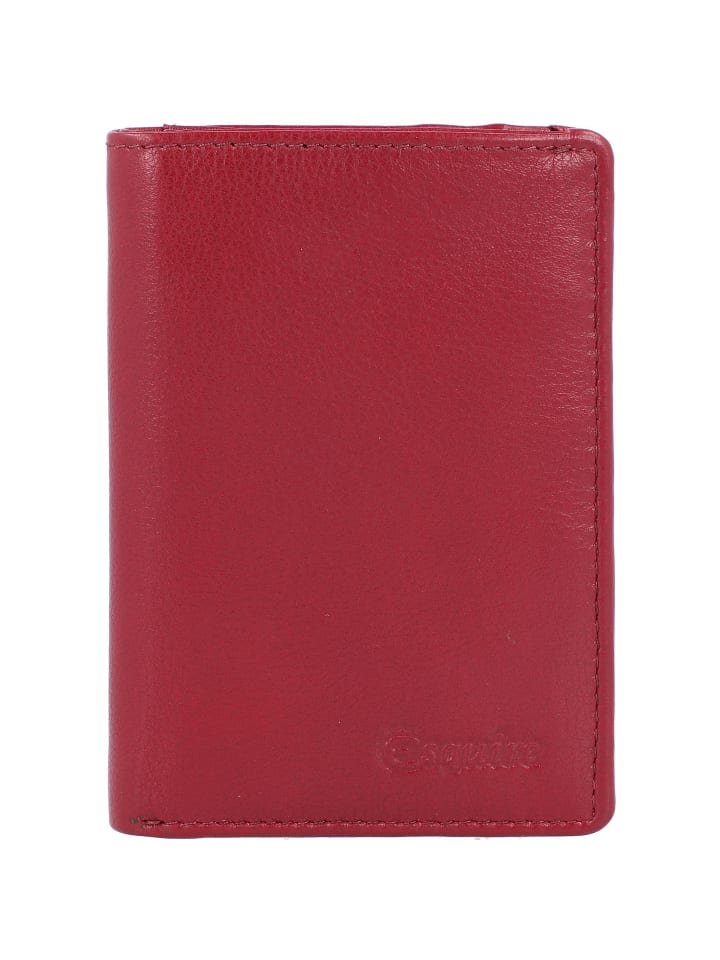 Oslo Kreditkartenetui RFID Leder 7,5 cm rot