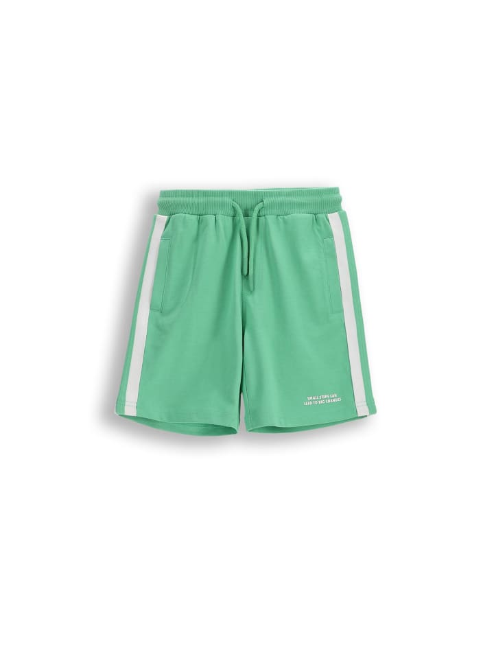 Kurze Baumwollshorts in grün