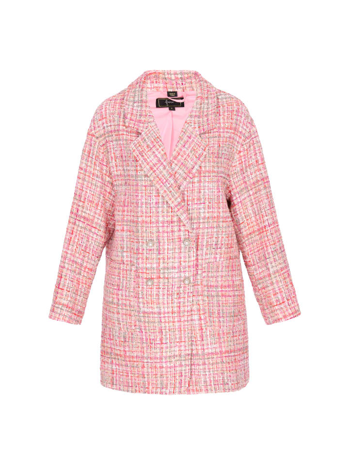 Women Coat in rose pink